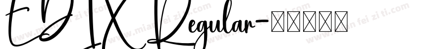 EDIX Regular字体转换